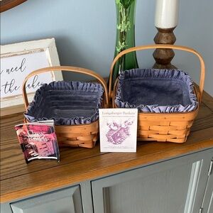 Longaberger 1996 Small and Medium Berry Baskets